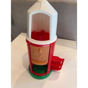Fisher-Price‎ Little People Replacement Silo Red White Yellow